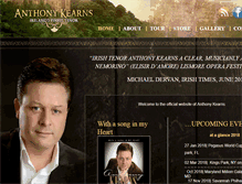 Tablet Screenshot of anthonykearnstenor.com